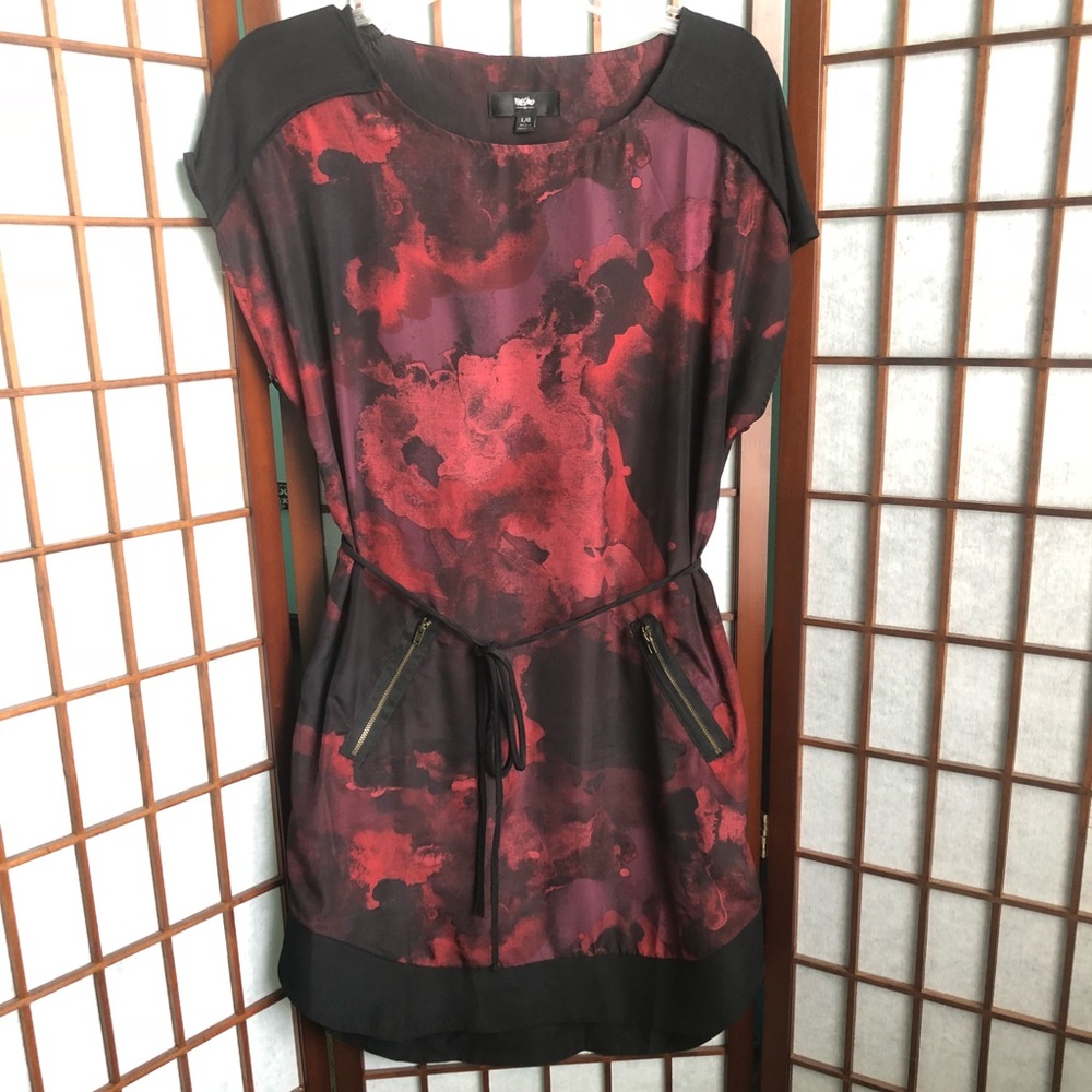 Cute Hi-Low Short Black And Red Dress